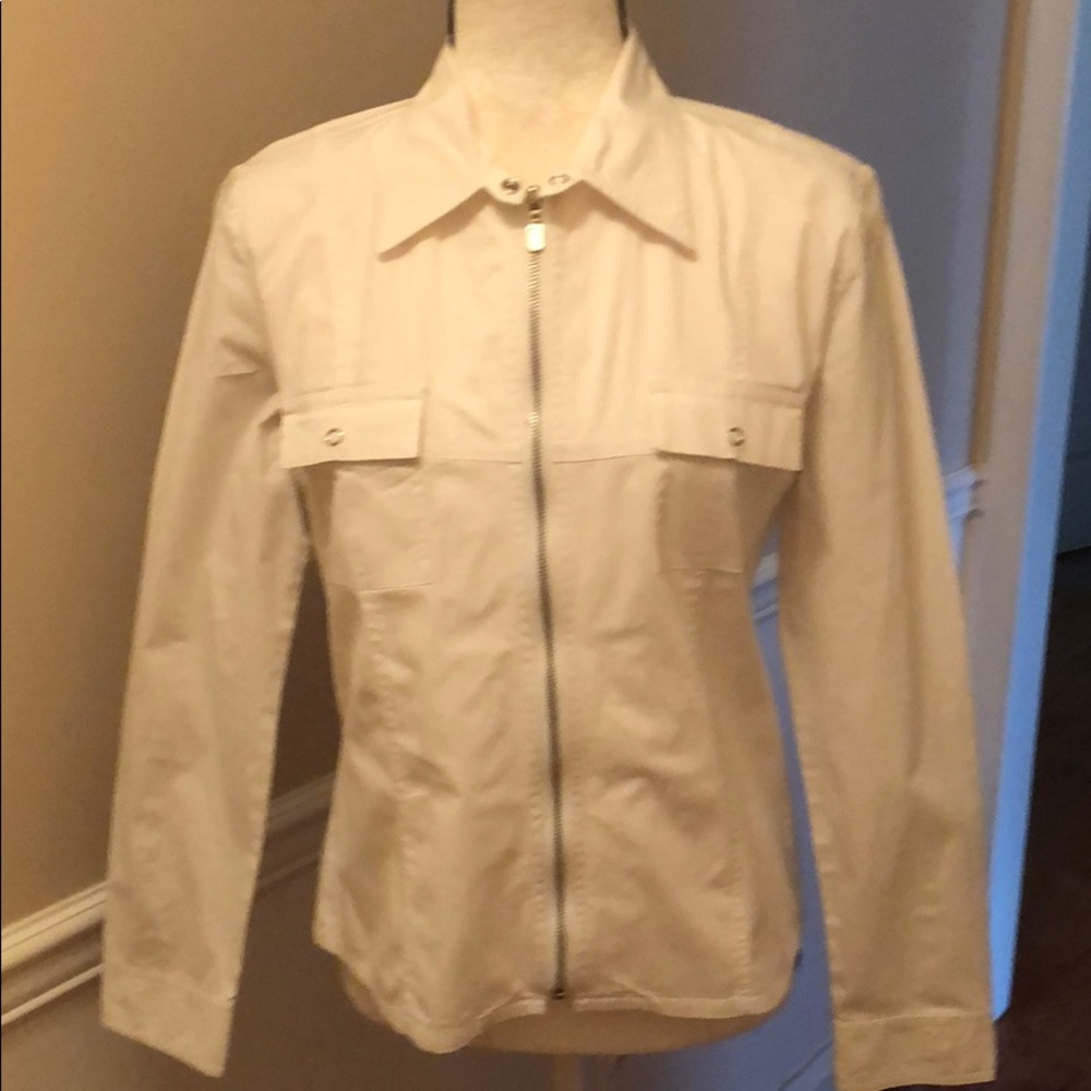 White AMERICAN EAGLE OUTFITTERS Zip up Jacket
